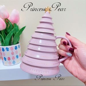 Starbucks 2021 Pink Christmas Tree Mug 12 oz